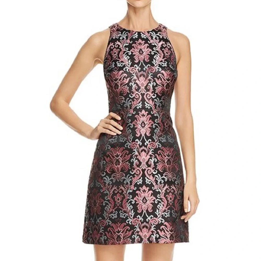 NWT kate spade Mini Dress Tapestry Jacquard Fit-and-Flare Women’s 4 Sleeveless
